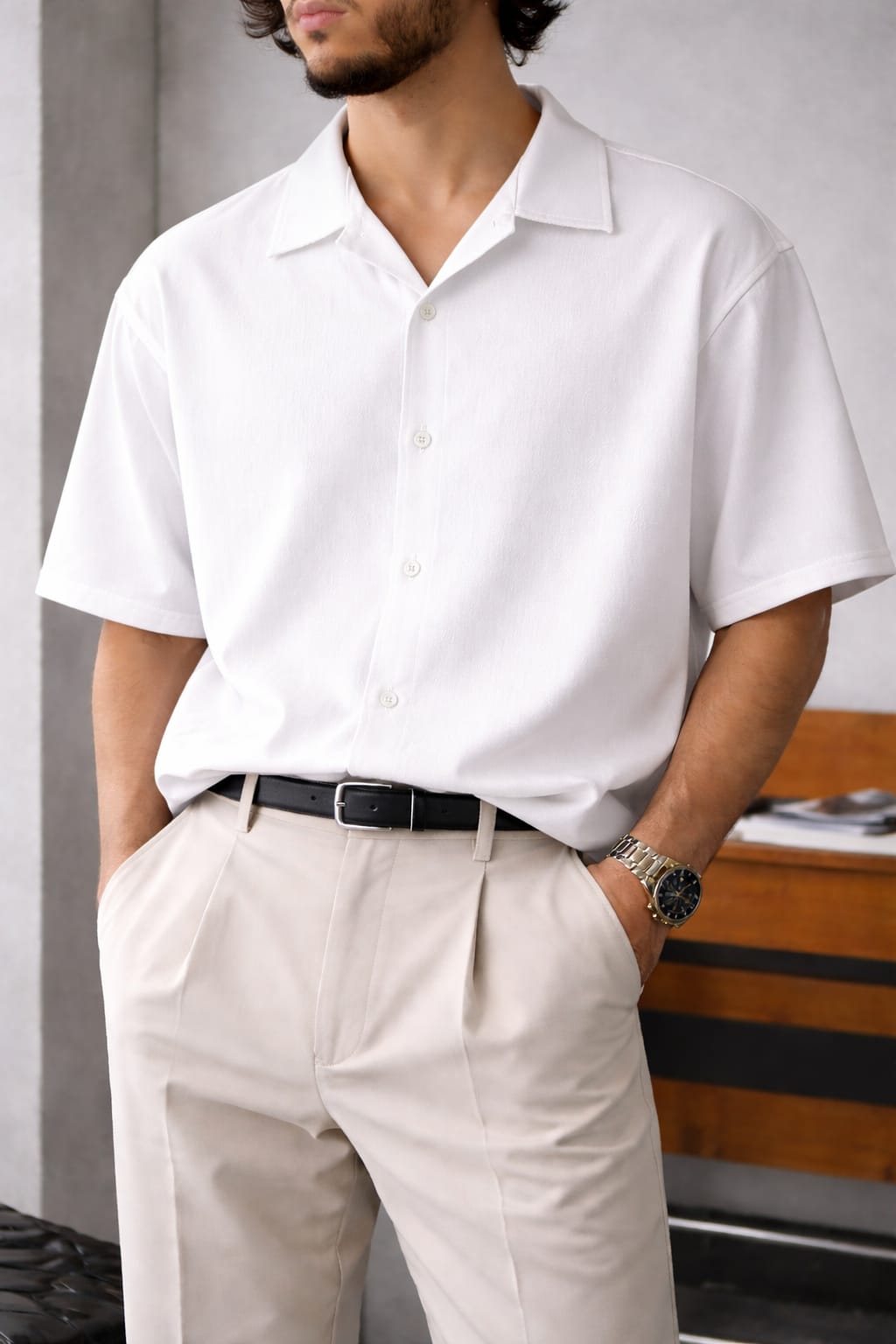 Drop shoulder Shirt