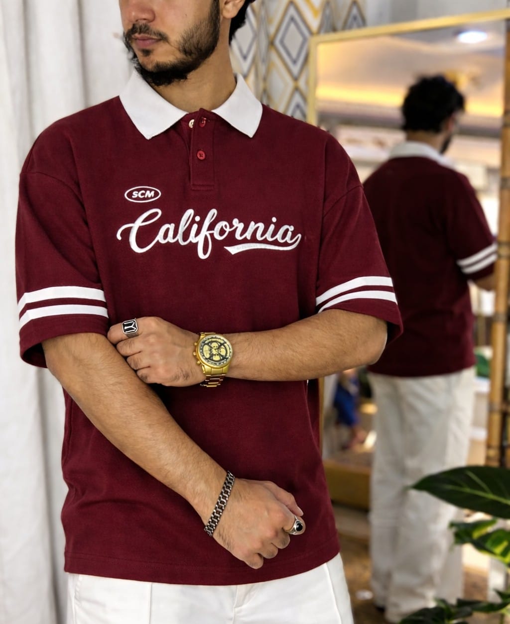 Drop Shoulder Polo