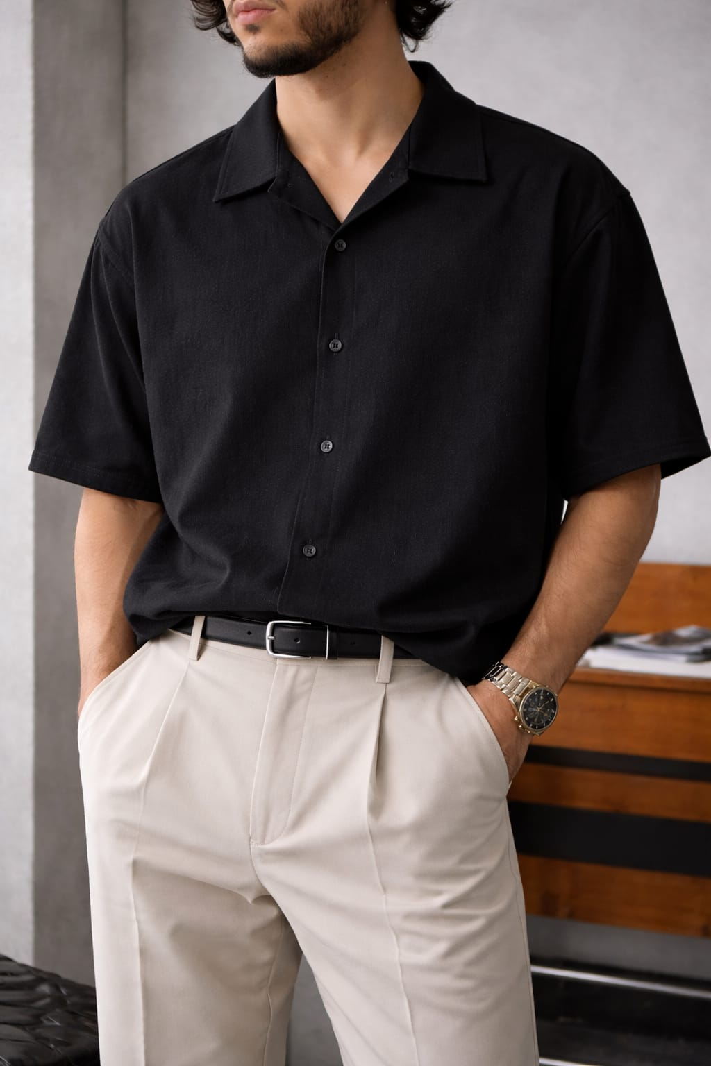 Drop shoulder Shirt