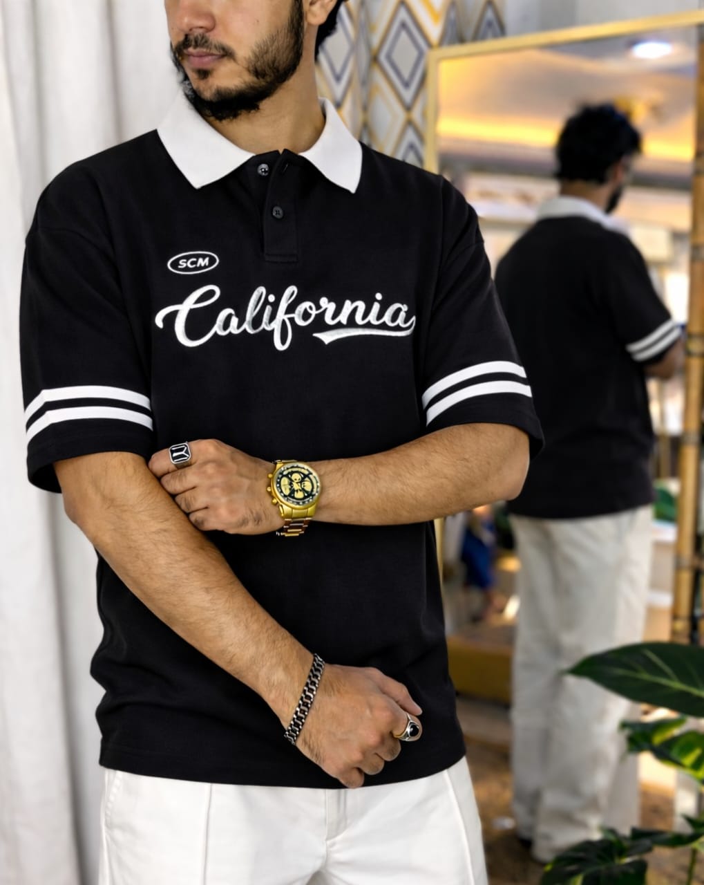 Drop Shoulder Polo