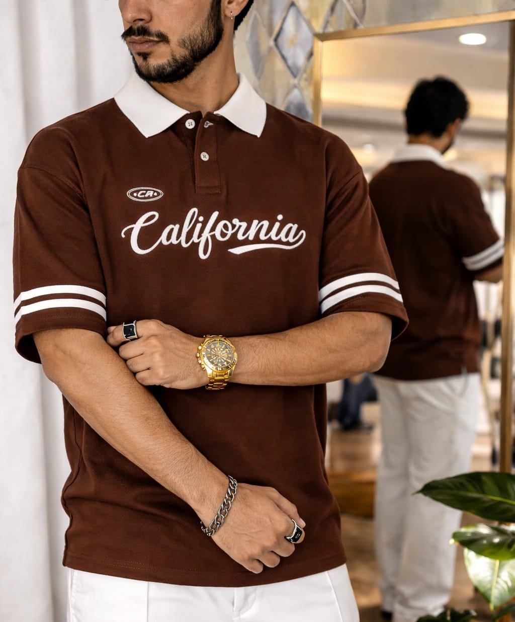 Drop Shoulder Polo